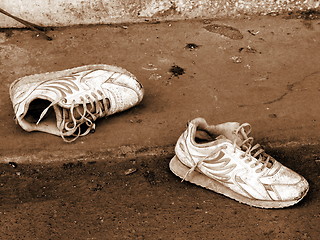 Image showing Sepia shoes