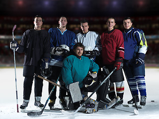 Image showing ice hockey players team