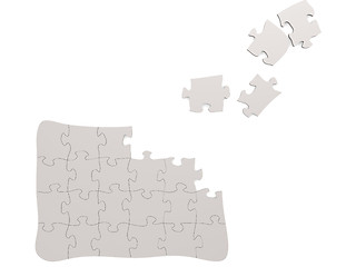 Image showing Puzzle isolated with white background