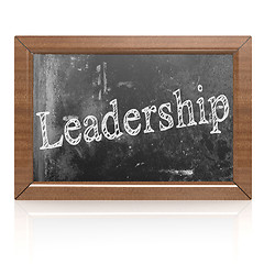 Image showing Success concept with leadership on blackboard