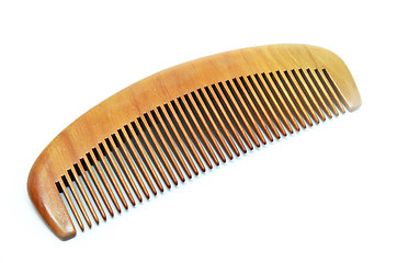 Image showing Wood comb isolated