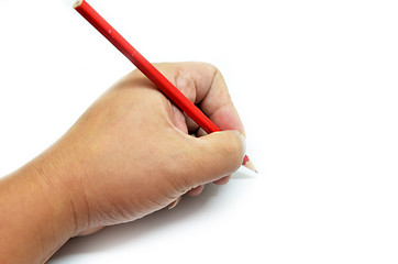 Image showing Hand writing isolated