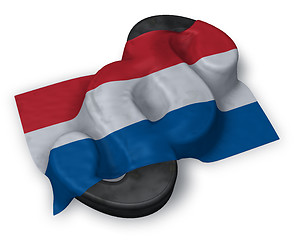 Image showing paragraph symbol and dutch flag - 3d illustration
