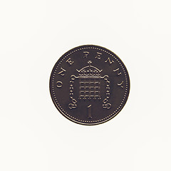 Image showing Vintage Coin isolated