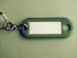 Image showing Vintage looking Green keyring