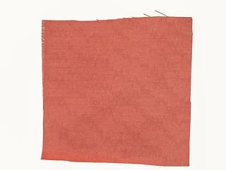 Image showing Vintage looking Red fabric sample