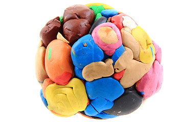 Image showing color plasticine sphere