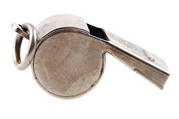 Image showing chrome silver whistle