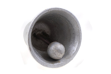 Image showing old chrome bell