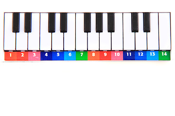 Image showing color piano toy