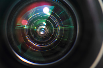 Image showing photo camera lens background