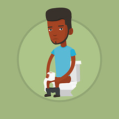 Image showing Man suffering from diarrhea or constipation.