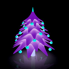 Image showing Christmas tree. 3d illustration