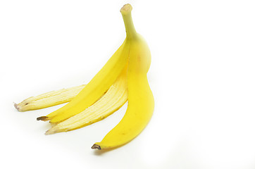 Image showing Peeled banana skin