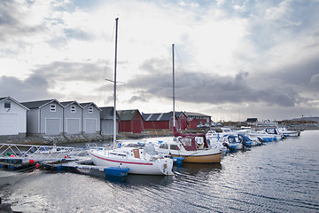 Image showing Small Boat Harbor