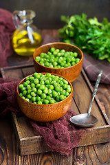 Image showing green peas