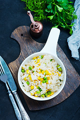 Image showing rice with vegetables