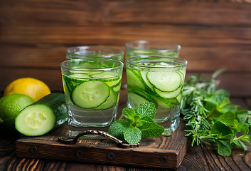 Image showing cucumber drink