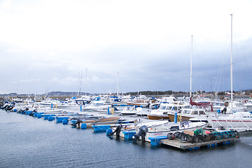 Image showing Small Boat Harbor