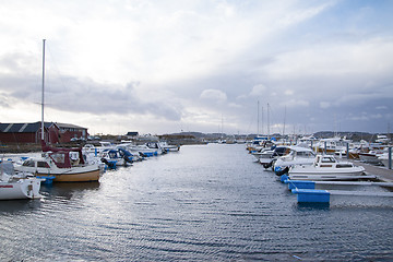 Image showing Small Boat Harbor