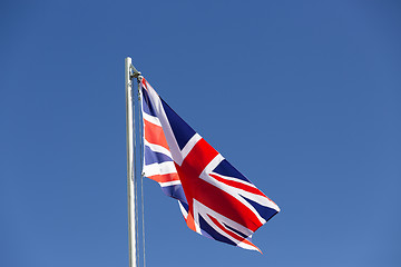 Image showing UK flag on a flagpole