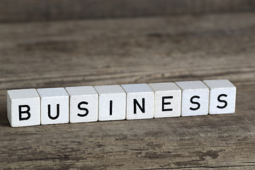 Image showing Business, written in cubes