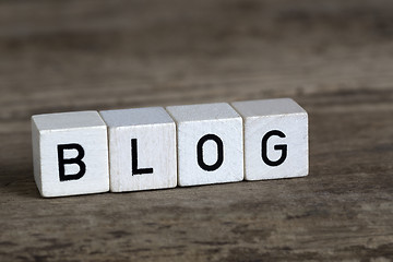 Image showing Blog, written in cubes