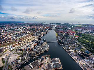 Image showing City aerial view over Copenhagen