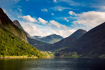 Image showing Geiranger fjord, Norway.