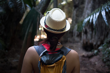 Image showing Photo of woman in hat