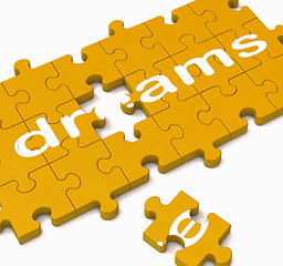 Image showing Dreams Puzzle Showing Inspiration And Wishes