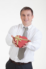 Image showing Young Man With A Gift