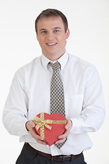 Image showing Young Man With A Gift
