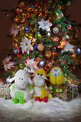 Image showing Toys And New Year\'s Tree