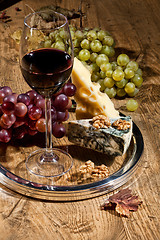 Image showing Wine And Grapes