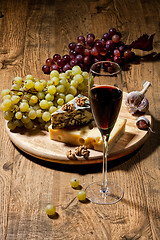 Image showing Wine And Grapes