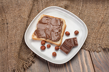 Image showing Bread, Butter And Chocolate