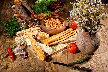 Image showing Cheese and Vegetables