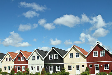 Image showing Houses in a village in Denmark