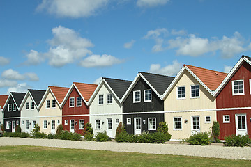 Image showing Houses in a village in Denmark