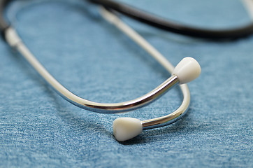 Image showing Medical Stethoscope on a blue background