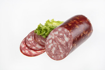 Image showing Sausage And Greenery