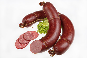 Image showing Sausage And Greenery