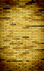 Image showing brick wall background with vignette corners