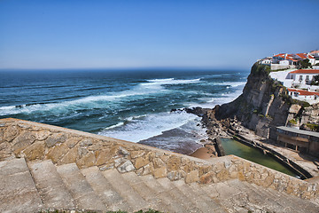 Image showing Azenhas Do Mar . Landmark On The Cliff And Atlantic Ocean, Sintr