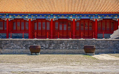 Image showing Chinese building as background texture