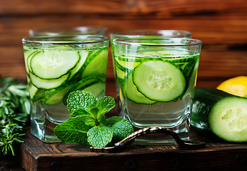 Image showing cucumber drink