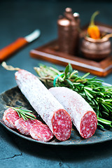 Image showing salami