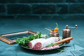 Image showing salami