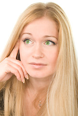 Image showing attractive green-eyed woman